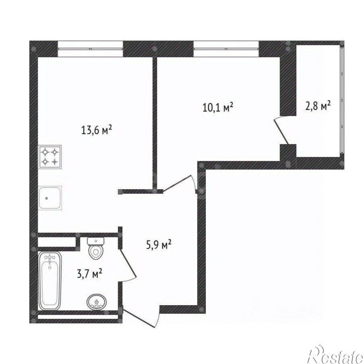 2-комн квартира улица Архитектора Калимуллина, 12,  д. 12