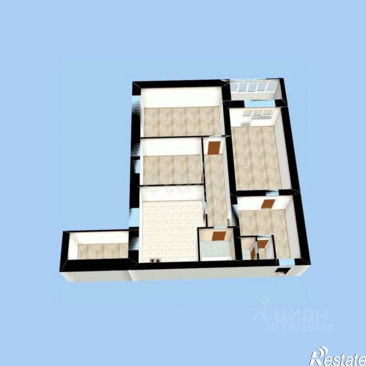 3-комн квартира Зеленогорская улица, 9,  д. 9