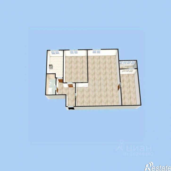 3-комн квартира улица Гафури, 17,  д. 17
