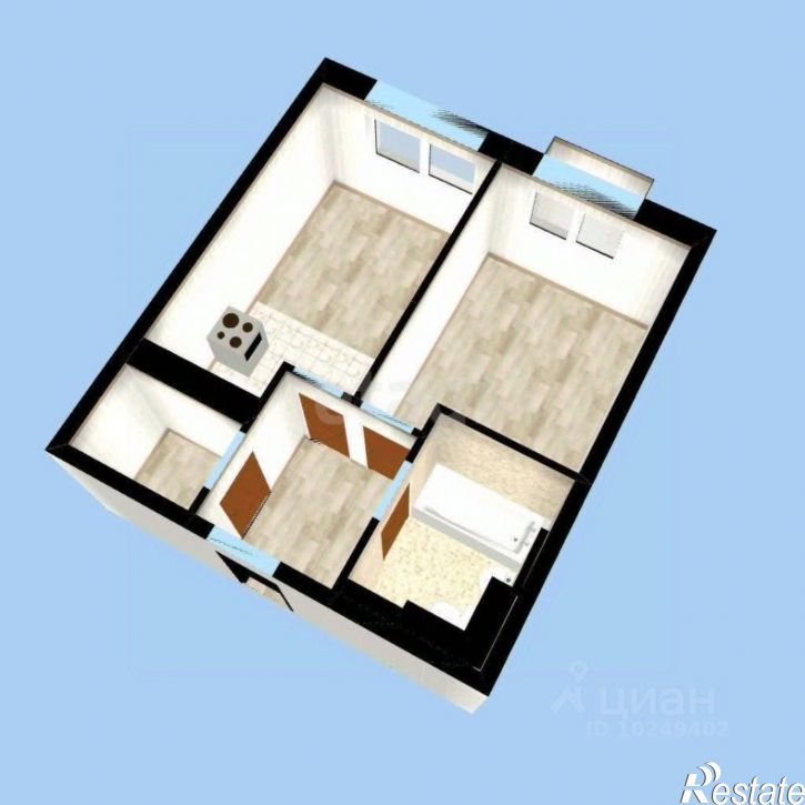 2-комн квартира ул Гали Ибрагимова, 5/3,  д. 5/3