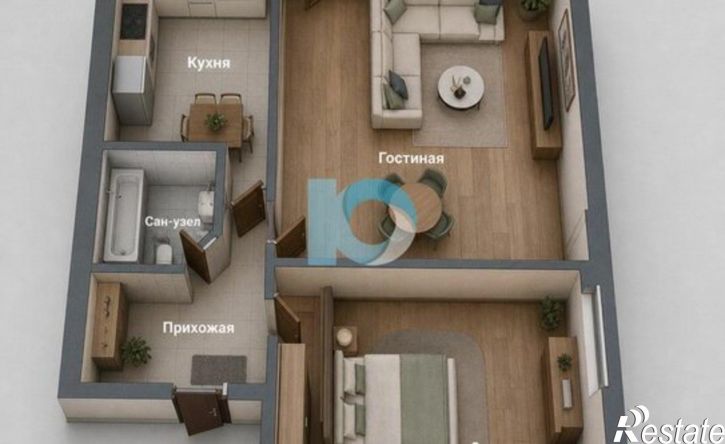 2-комн квартира пр-кт Октября, 21/1,  д. 21/1