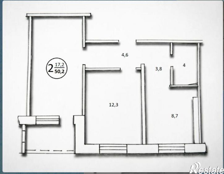 2-комн квартира ул Комсомольская, 27/3,  д. 27/3