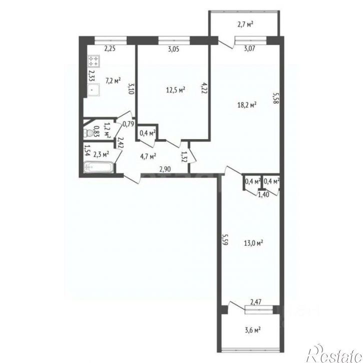 3-комн квартира ул Вологодская, 32 1,  д. 32 1,  к. 1