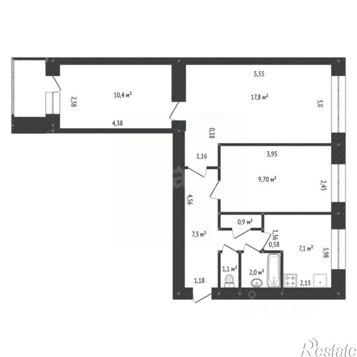 3-комн квартира ул Ухтомского, 12,  д. 12