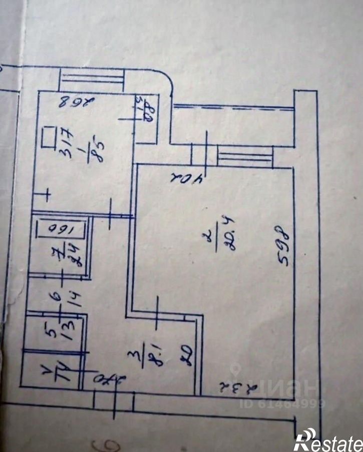 1-комн квартира пер Пархоменко, 7,  д. 7