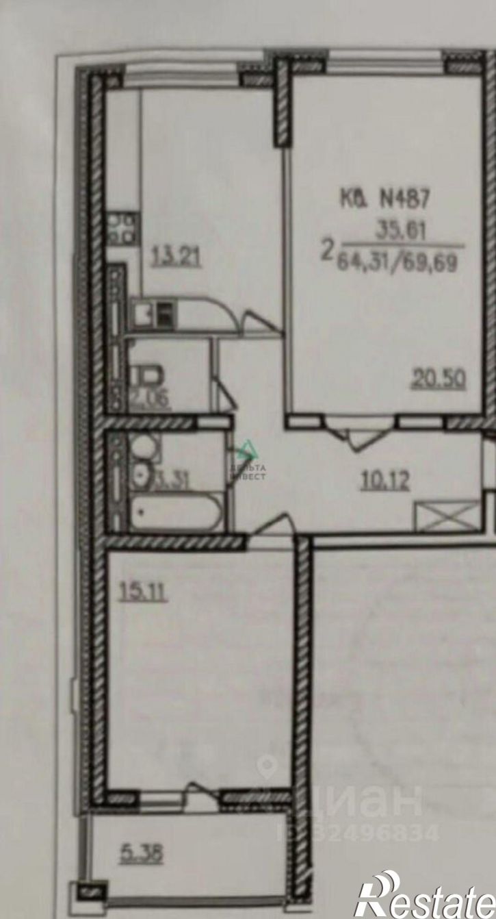 2-комн квартира ул Энтузиастов, 16,  д. 16