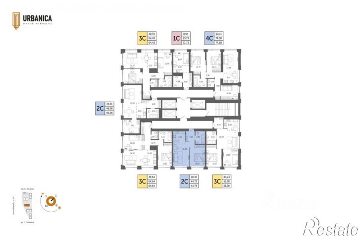 2-комн квартира в новом доме ул Степана Злобина, 31/6,  д. 31/6