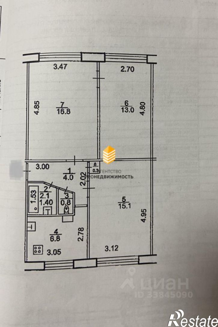 3-комн квартира ул Мусоргского, 21 1,  д. 21 1,  к. 1