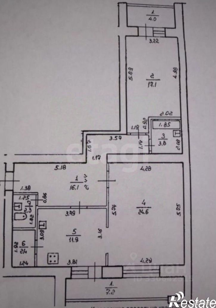 2-комн квартира ул Братьев Кадомцевых, 12/2,  д. 12/2