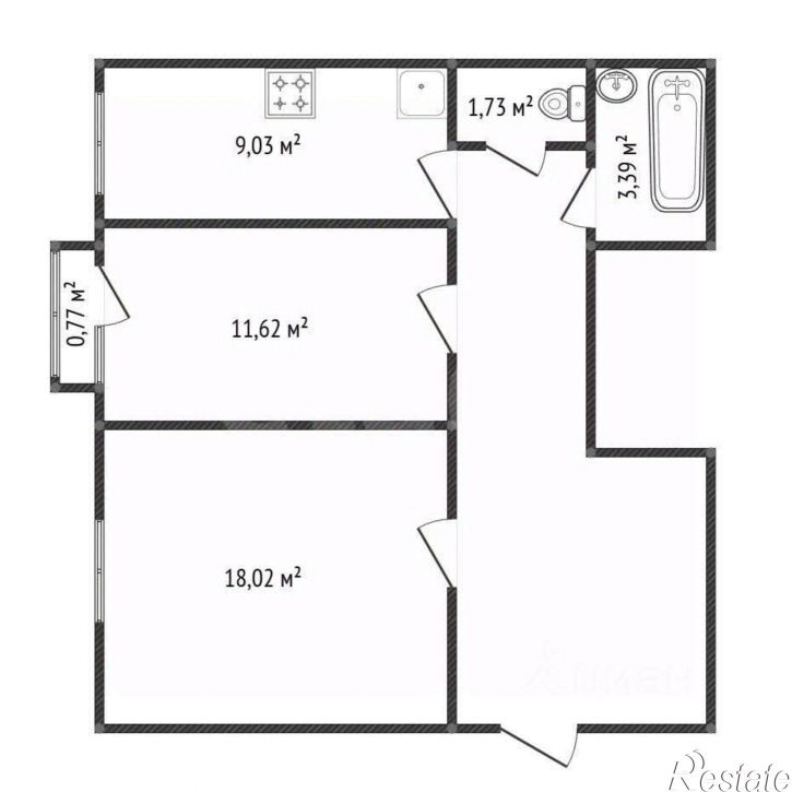 2-комн квартира ул Калинина, 31,  д. 31