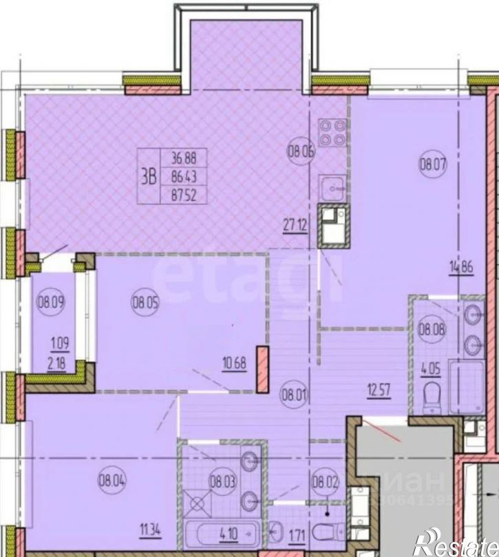 3-комн квартира б-р Давлеткильдеева, 16,  д. 16