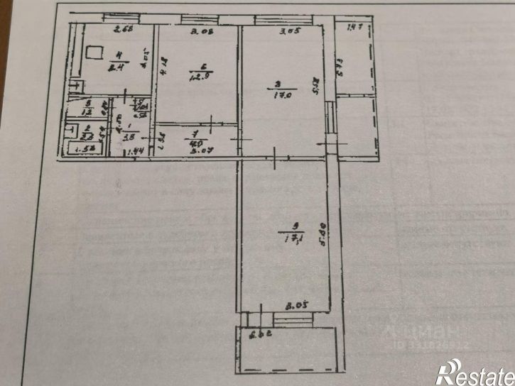 3-комн квартира ул Авроры, 27,  д. 27