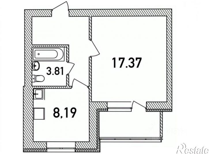 1-комн квартира ул Летчиков, д 1/8, кв 80