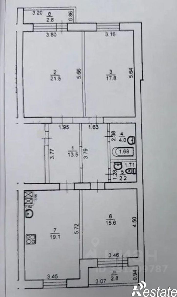 3-комн квартира ул Зайнаб Биишевой, 11,  д. 11