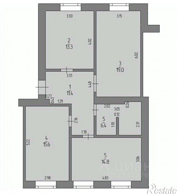 3-комн квартира Кольцевая улица, 36,  д. 36