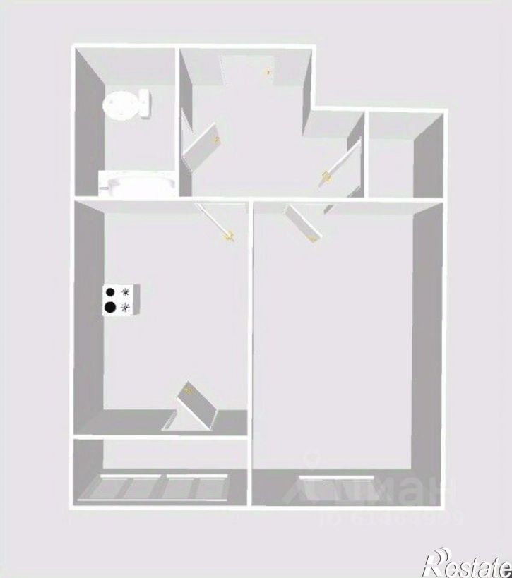 1-комн квартира ул Айская, 16,  д. 16