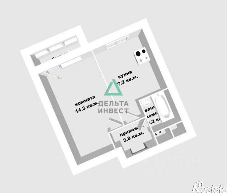 1-комн квартира ул Цюрупы, 85,  д. 85