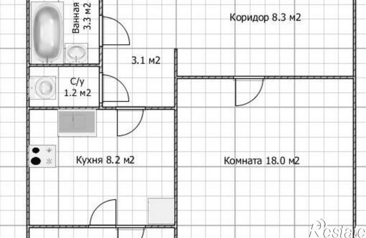 1-комн квартира ул Юрия Гагарина, 66/2,  д. 66/2