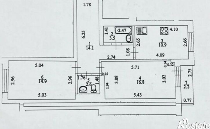 2-комн квартира ул Дагестанская, 16 1,  д. 16 1,  к. 1