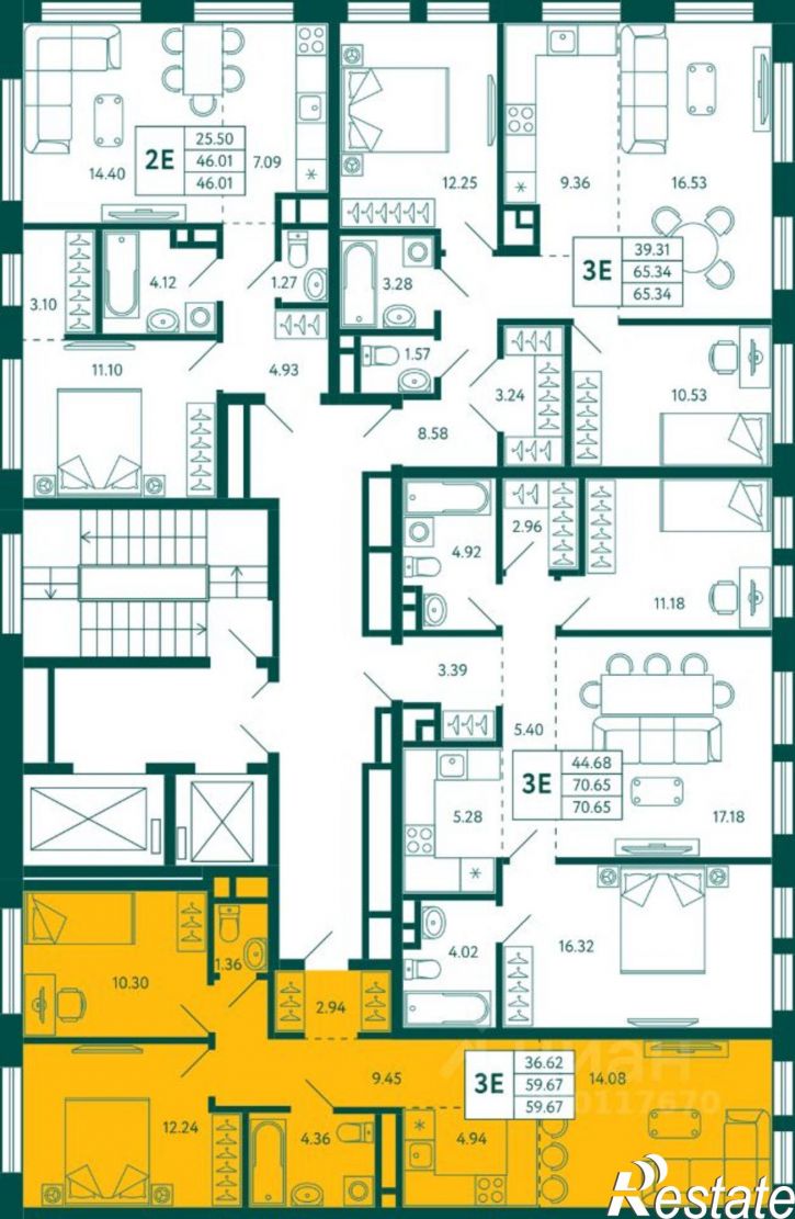 2-комн квартира в новом доме ул Авроры, 18/1,  д. 18/1