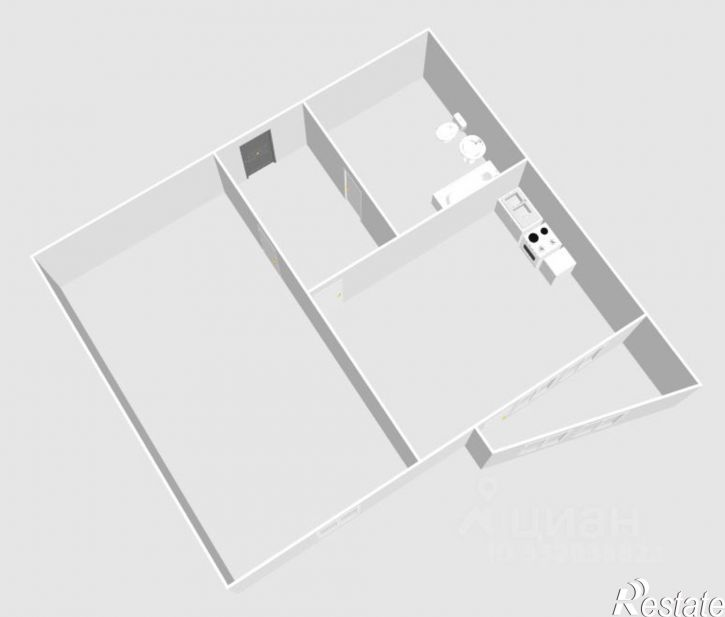 1-комн квартира ул Дагестанская, 14/1,  д. 14/1