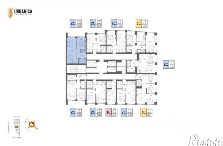 2-комн квартира в новом доме ул Степана Злобина, 31/6,  д. 31/6