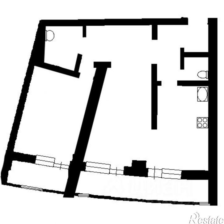 2-комн квартира ул Комарова, 8,  д. 8