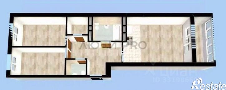3-комн квартира ул Софьи Перовской, 24а,  д. 24а