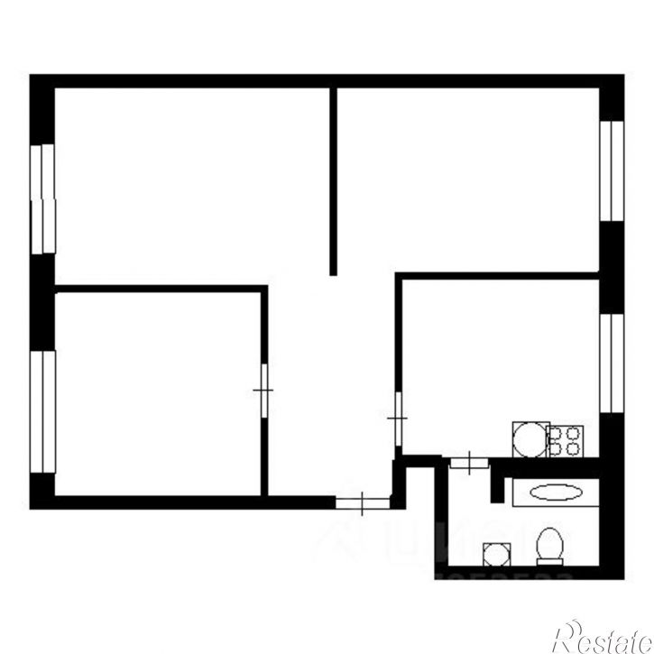 3-комн квартира ул Юрия Гагарина, 35,  д. 35