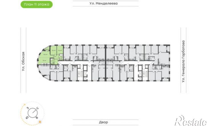 3-комн квартира ул Менделеева, 132/1,  д. 132/1