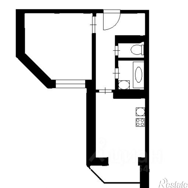 1-комн квартира ул Юрия Гагарина, 66/2,  д. 66/2