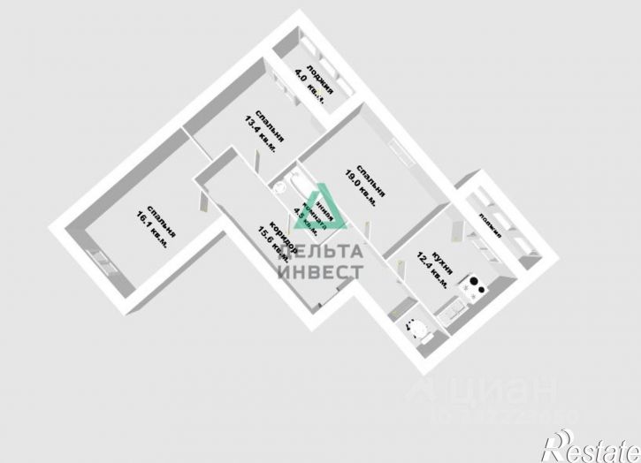 3-комн квартира ул Красноводская, 3,  д. 3