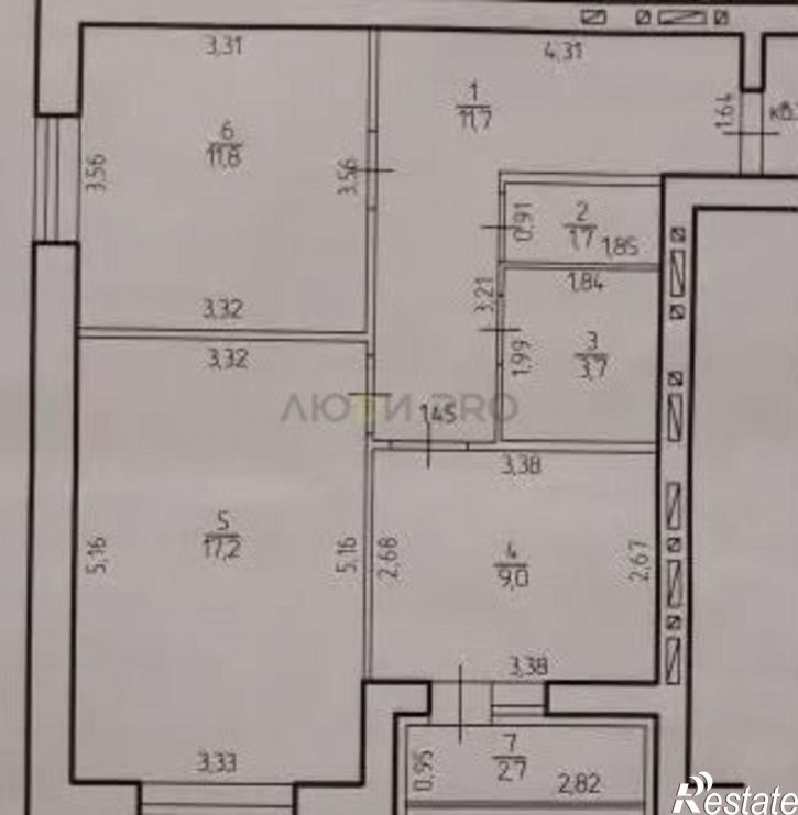 2-комн квартира ул Просвещения, 11/1,  д. 11/1