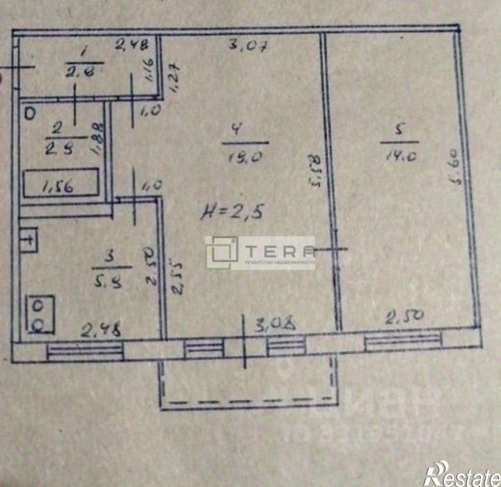 2-комн квартира улица Степана Халтурина, 42/1,  д. 42/1