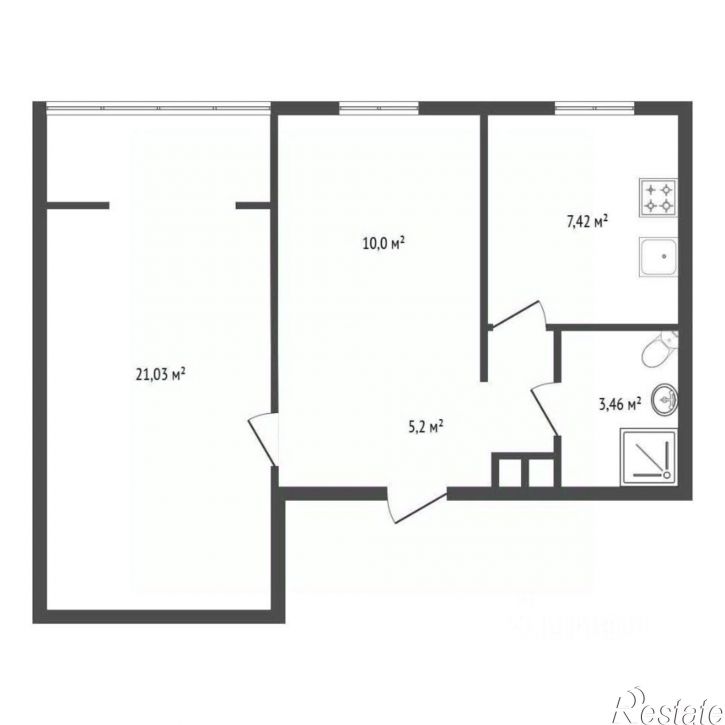 2-комн квартира ул Софьи Перовской, 13г,  д. 13г