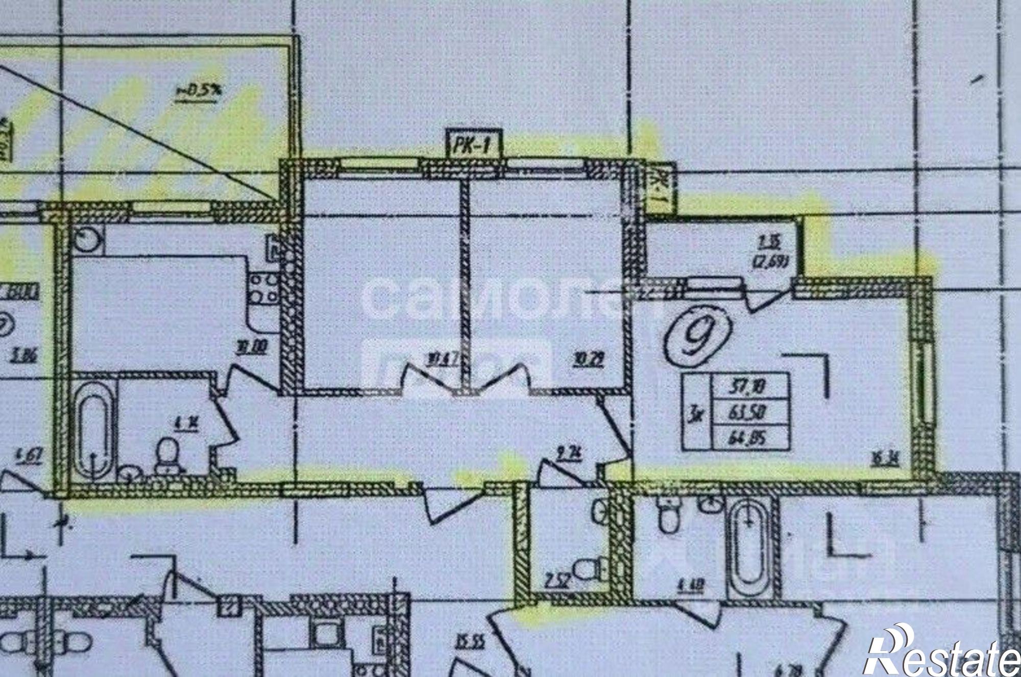 Купить квартиру за 7 600 000 рублей на ул Башкирская, 44