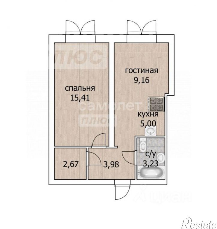 2-комн квартира ул Менделеева, 126,  д. 126
