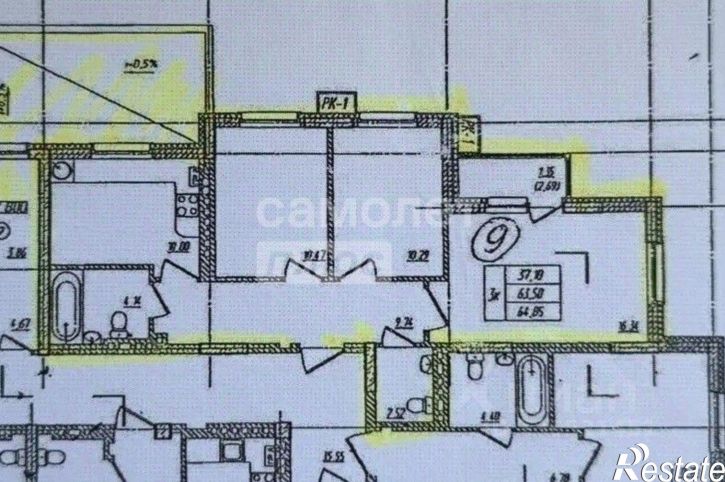 3-комн квартира ул Башкирская, 44,  д. 44