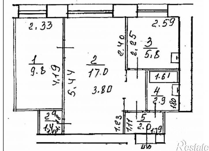 2-комн квартира ул Первомайская, 4а,  д. 4а