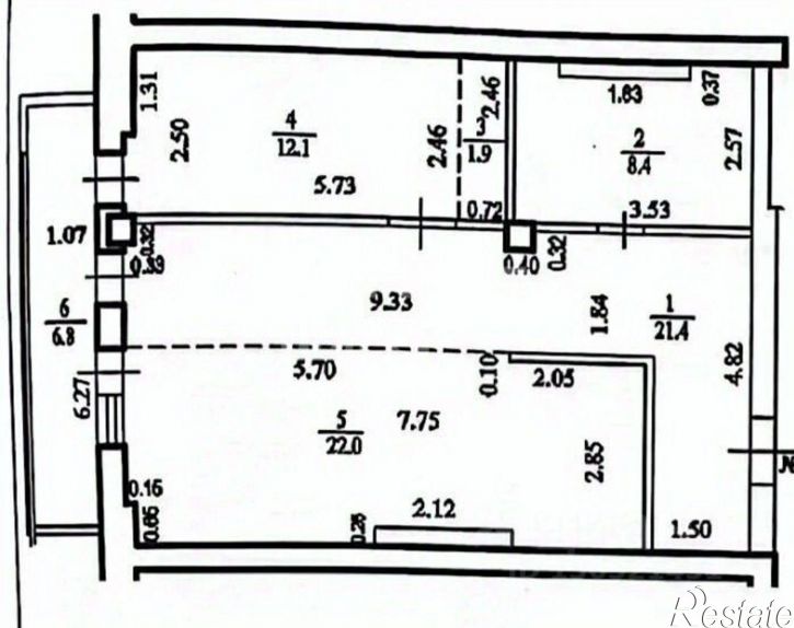 2-комн квартира ул Пушкина, 45 1,  д. 45 1,  к. 1