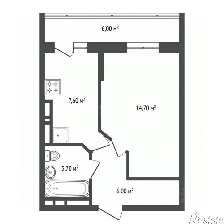 1-комн квартира ул Айская, 39,  д. 39