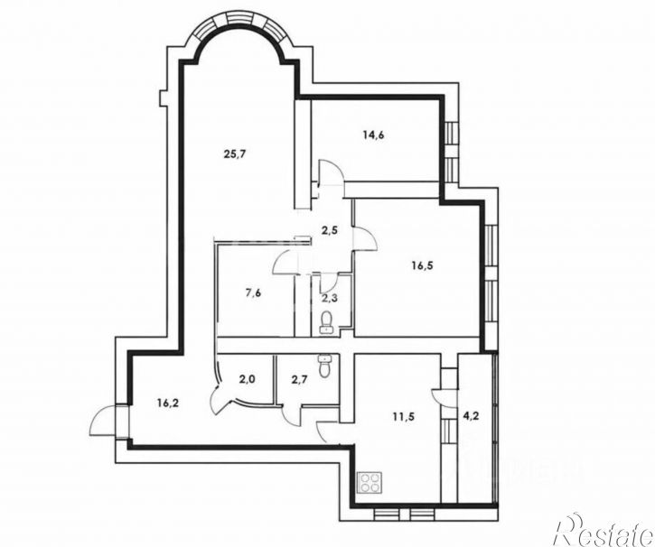 3-комн квартира ул Ферина, 4,  д. 4
