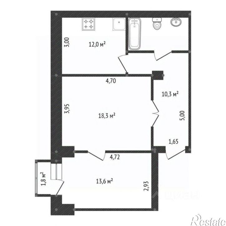 2-комн квартира ул Карла Маркса, 83,  д. 83