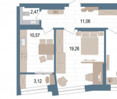 2-комн, 63кв м, этаж 10/14 ул Пархоменко, 156д