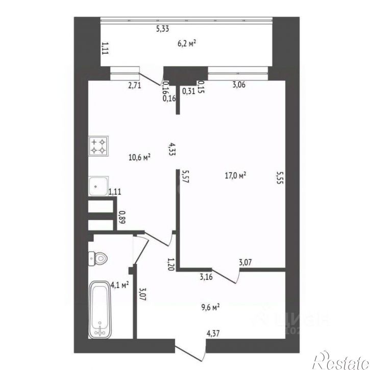 2-комн квартира ул Габдуллы Амантая, 12 2,  д. 12 2,  к. 2