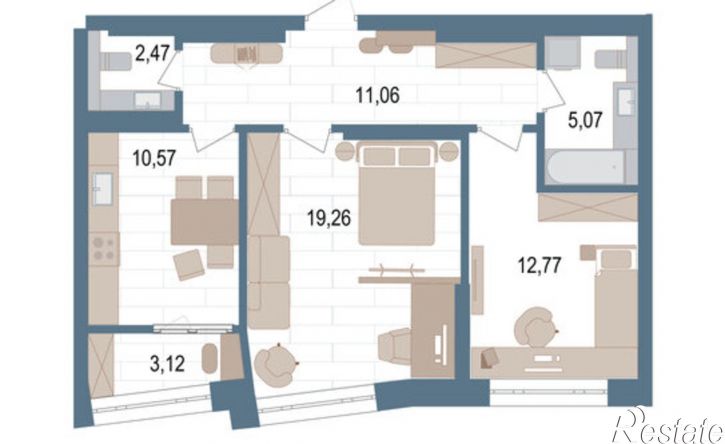 2-комн квартира ул Пархоменко, 156д,  д. 156д