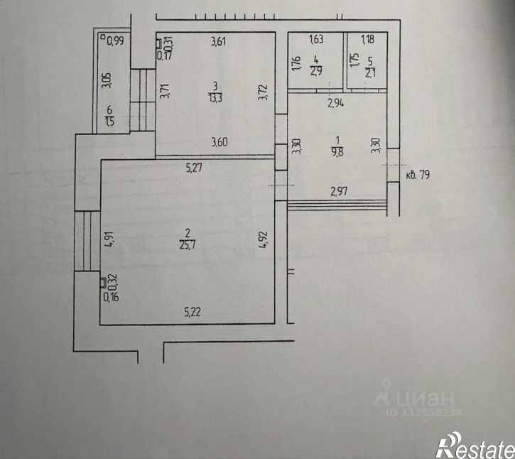 1-комн квартира ул Кирова, 43/1,  д. 43/1