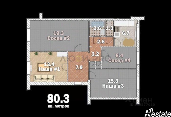 Комната ул Кольцевая, 32/40,  д. 32/40