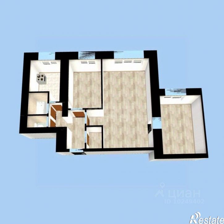 3-комн квартира ул Гафури, 4,  д. 4