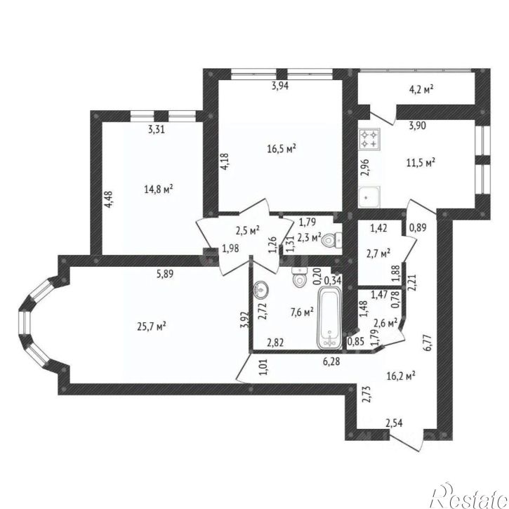 3-комн квартира ул Ферина, 4,  д. 4